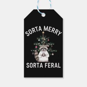 Weihnachts-Waschbär Einigermaßen Fröhlich Einigerm Geschenkanhänger