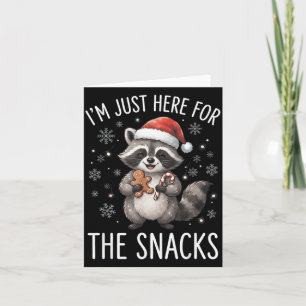 Weihnachts-Waschbär hier für die Snacks Lustiges G Karte