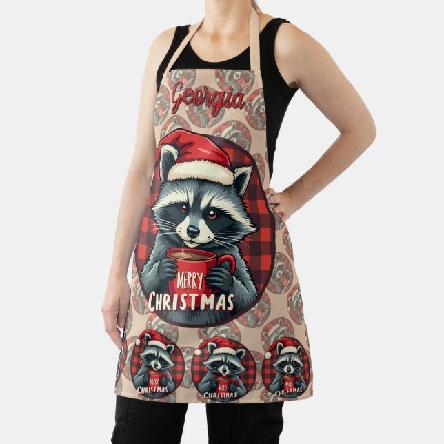 Weihnachts-Waschbär-Kakao-Freude Schürze (InSitu)