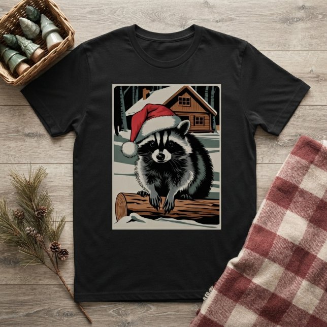 Weihnachts-Waschbär T-Shirt (Von Creator hochgeladen)