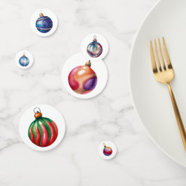Weihnachts Wasserfarbe Bauble Table Scatter Konfetti