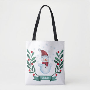 Weihnachts Wasserfarbe Snowman Custom