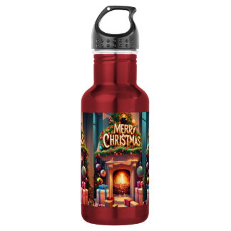 Weihnachts-Wasserflasche Edelstahlflasche
