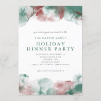 Weihnachts-Watercolor Business Holiday Dinner Part