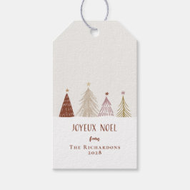 Weihnachts-Weihnachten-Paket Weinflasche Festlich Geschenkanhänger