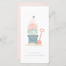 Weihnachts-Weihnachts-Foto am Meer Weihnachtskarte