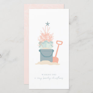 Weihnachts-Weihnachts-Foto am Meer Weihnachtskarte