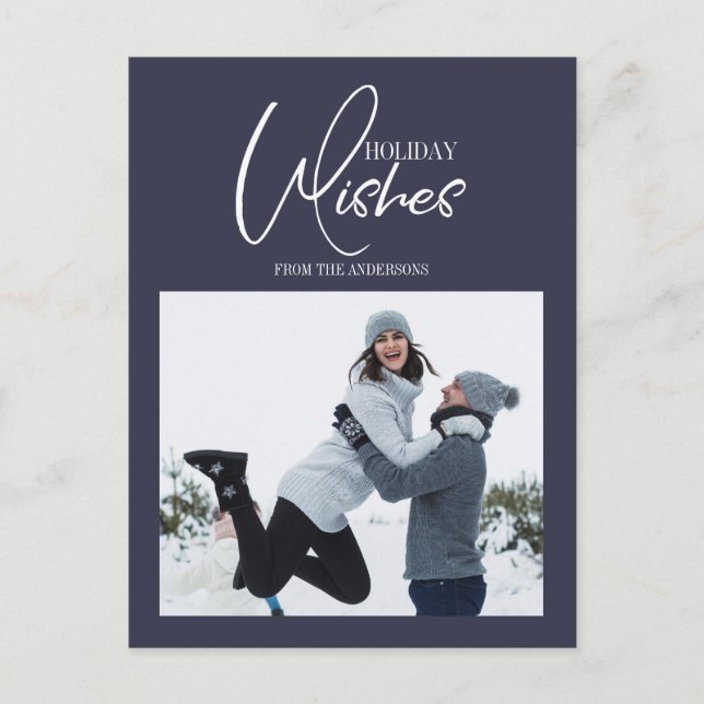 Weihnachts-Weihnachts-Foto Postkarte (Vorderseite)