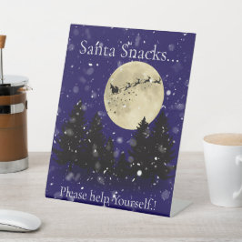 Weihnachts-Weihnachts-Party Snacks Sockelschild