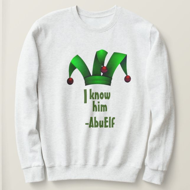 Weihnachts-Weihnachtsabuela Elf Sweatshirt (Design vorne)
