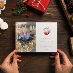 Weihnachts-Weihnachtsausstellung Fotokarte Feiertagskarte