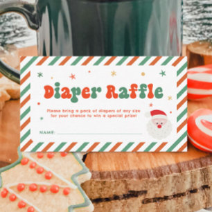 Weihnachts-WeihnachtsBaby-Duschdusche Windelwanne Begleitkarte