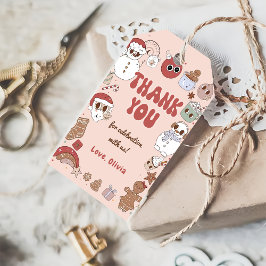 Weihnachts-Weihnachtsbaum Hippie Geburtstagsgesche Geschenkanhänger