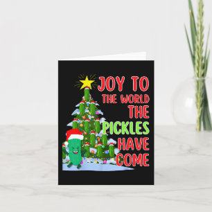 Weihnachts-Weihnachtsbaum Lichter Spaß Pickle Gesc Karte