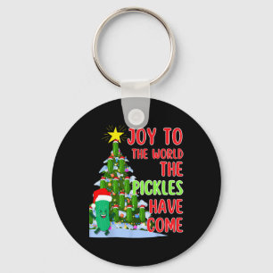 Weihnachts-Weihnachtsbaum Lichter Spaß Pickle Gesc Schlüsselanhänger