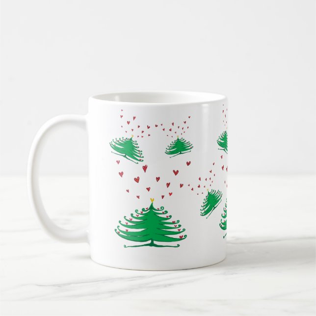 Weihnachts-Weihnachtsbaum Tasse (Links)