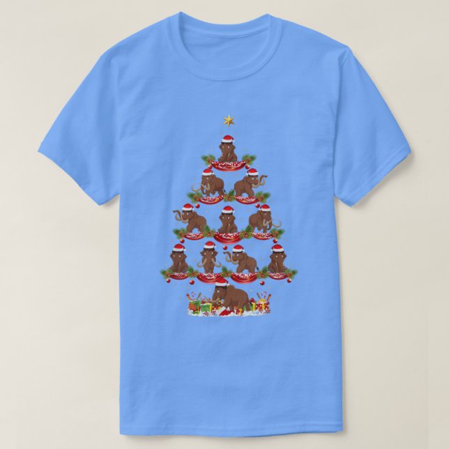 Weihnachts-Weihnachtsbaum Xmas Lighting Santa Wool T-Shirt (Design vorne)