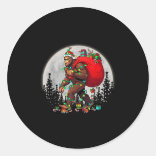 Weihnachts-Weihnachtsbäume Lichter Weihnachten Wei Runder Aufkleber