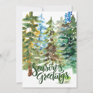 Weihnachts-Weihnachtsbaumkarte der Jahreszeit