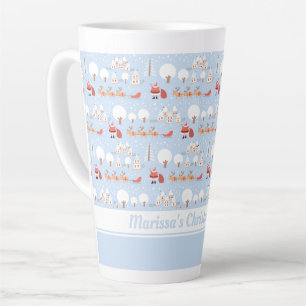 Weihnachts-Weihnachtsdorf und Fun Rentier Milchtasse