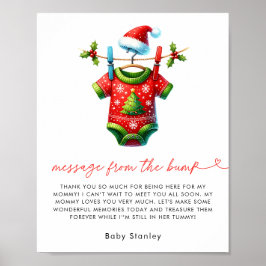 Weihnachts-Weihnachtsduschbotschaft aus der Krise Poster