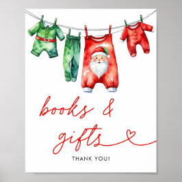 Weihnachts-Weihnachtsduschbücher & Geschenke Poster