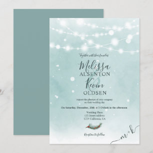 Weihnachts-Weihnachtseis-Bläschen Hochzeit Einladung