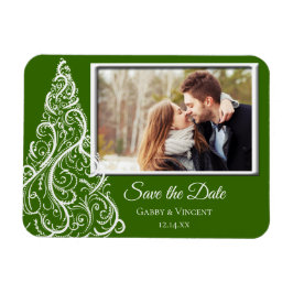 Weihnachts-Weihnachtsfeier Save the Date Foto Magnet