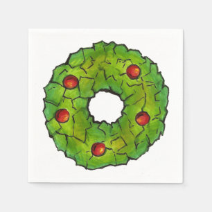 Weihnachts-Weihnachtsfeier Serviette