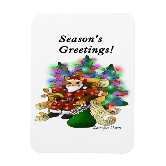 Weihnachts Weihnachtsfeier Weihnachtsmann Magnet (Vertikal)