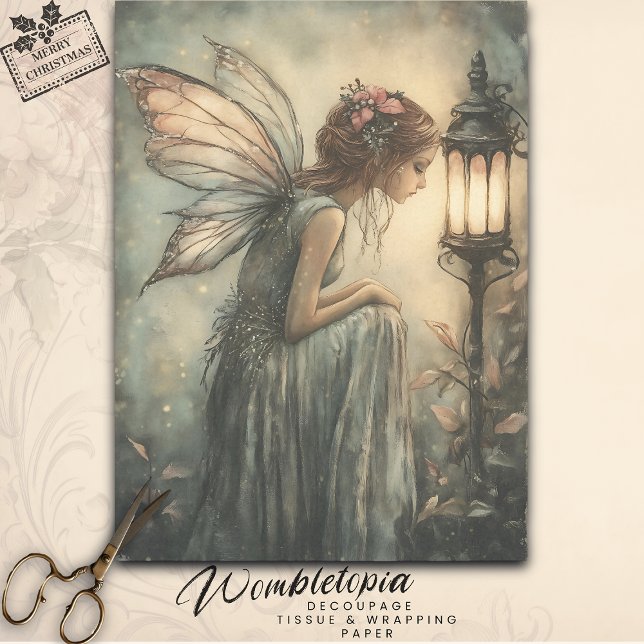 Weihnachts-Weihnachtsfeiertage - Lampendekoupage Seidenpapier (Von Creator hochgeladen)