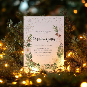 Weihnachts-Weihnachtsfeiertage Sparkle Party Einla Einladung