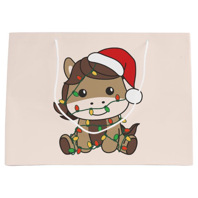 Weihnachts-Weihnachtsferien Große Geschenktüte (Vorderseite)