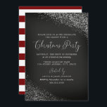 Weihnachts-Weihnachtsfest im Chalkboard Weißer Rot Einladung<br><div class="desc">Moderne Weihnachts-Einladungen im Kleinen Bayleigh Store!</div>