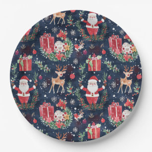 Weihnachts-Weihnachtsfest Pappteller