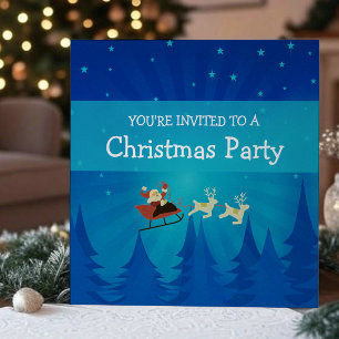 Weihnachts-Weihnachtsfest Party laden ein Einladung