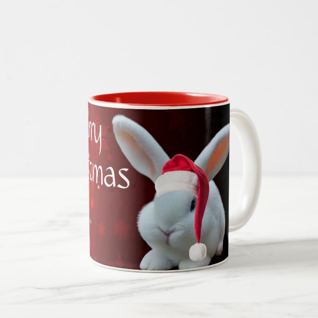 Weihnachts-Weihnachtsfest-Tasse Zweifarbige Tasse (VorderseiteRechts)