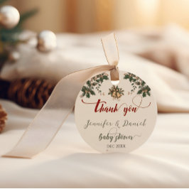 Weihnachts-Weihnachtsfest Winter Red Green Baby Du Geschenkanhänger