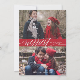 Weihnachts-Weihnachtsfotokarte Feiertagskarte