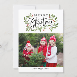 Weihnachts-Weihnachtsfotokarte Feiertagskarte