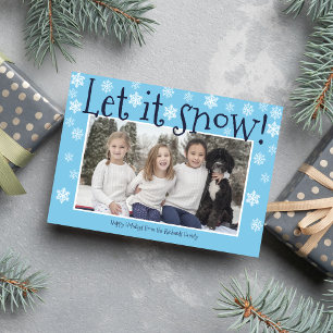 Weihnachts-Weihnachtsfotokarte für Familien Feiertagskarte
