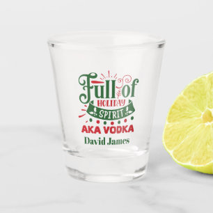 Weihnachts-Weihnachtsgeist-Kunst Schnapsglas
