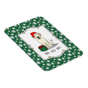 Weihnachts-Weihnachtsgelb-Labrador Niedlich Magnet