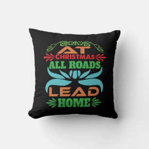Weihnachts-Weihnachtsgeschenk Alle Straßen Lead-Zu Kissen