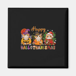 Weihnachts-Weihnachtsgeschenk für Katzen Halloween Magnet