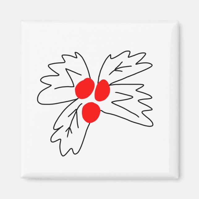 Weihnachts-Weihnachtsgeschenk Kaffee Tasse Magnet (Vorne)