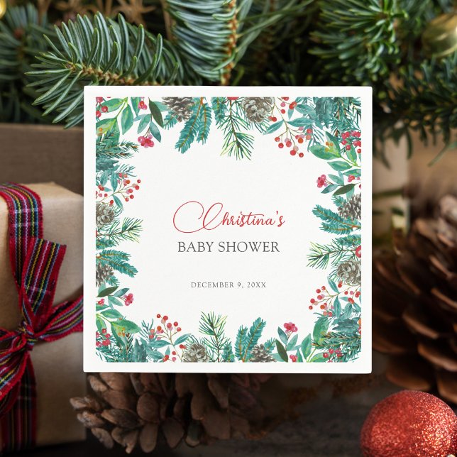 Weihnachts-Weihnachtsgeschlecht-neutral Personalis Serviette (Von Creator hochgeladen)