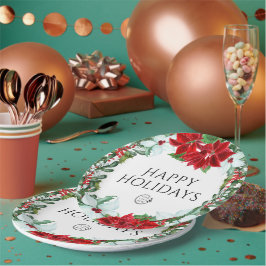 Weihnachts-Weihnachtsgottesloge für Feiertage-Part Pappteller