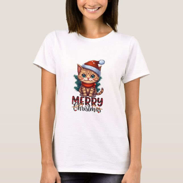 Weihnachts-Weihnachtshemd Weihnachtsmann T-Shirt (Vorderseite)