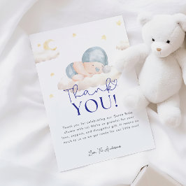 Weihnachts-Weihnachtsjunge Dusche Danke-Karte Dankeskarte